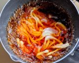 茄子の肉ニラ筍あんかけうどん作り方3写真