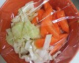 美味しく減塩★キャベツと栗の和え物作り方1写真