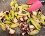 タコとセロリのガーリックソテー作り方4写真