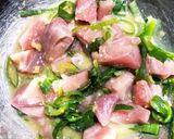 NO包丁！キッチンバサミで鮪の酢味噌和え作り方4写真
