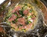 NO包丁！キッチンバサミで鮪の酢味噌和え作り方6写真