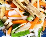 全てレンジまるで野菜たっぷり肉まん丼作り方4写真