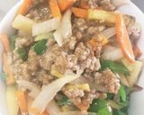 全てレンジまるで野菜たっぷり肉まん丼作り方7写真