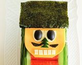 クリスマスくるみ割り人形のサンドイッチ作り方9写真