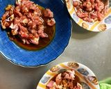 全てレンジ豚こまで焼豚玉子飯風豚平焼作り方9写真