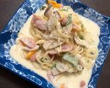 ワン鍋パスタ♡クリームパスタ♡時短♡簡単作り方3写真