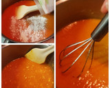 小さな贈り物【栗の渋皮煮in柿羊羹】作り方4写真