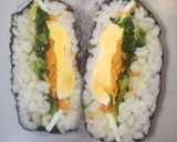 100%押し麦の大麦おにぎらず作り方17写真