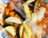 全てレンジごろごろ野菜肉なしチリ麻婆春雨作り方13写真