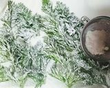 人参の葉っぱでXmasツリー♬︎☆❅॰ॱ作り方6写真