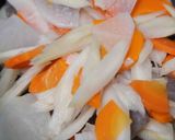水煮野菜で超簡単!三平汁作り方1写真