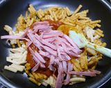 簡単！マカロニ☆バジルトマトチーズ作り方1写真