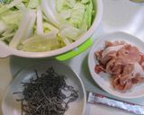 豚肉と白菜、塩昆布の炒め煮作り方1写真