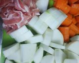 酒に合う、豚バラと大根の煮物作り方1写真