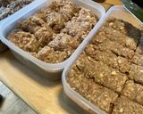 春菊と舞茸のあんかけ大豆ハンバーグ作り方7写真
