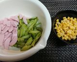 簡単【アスパラとギョニソのガリマヨ和え】作り方2写真