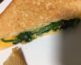 超簡単　ほうれん草ホットサンド作り方10写真