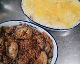ナス入ミートソースとポテトオーブン焼き作り方5写真