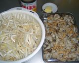 貝ヒモともやしのバタポン炒め作り方1写真