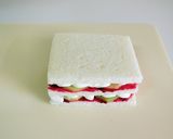 クリスマスレアチーズケーキ風サンドイッチ作り方4写真
