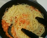 蟹のトマトクリームスパゲッティ作り方8写真