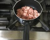 ミートソーススパゲッティ。作り方2写真