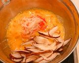 レンジで簡単！椎茸入かに玉の甘酢餡掛け作り方3写真