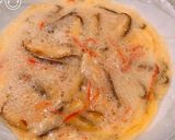 レンジで簡単！椎茸入かに玉の甘酢餡掛け作り方6写真