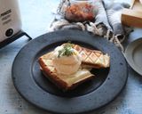リンゴジャムホットサンドアイスのせ作り方4写真