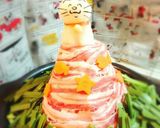 タマちゃん乗せ肉タワー鍋♪作り方5写真
