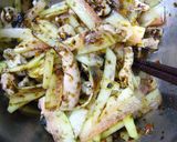 スイカと鶏の皮の海苔ドレッシングあえ作り方2写真