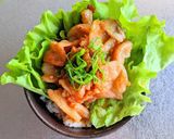 ジューシーミニ豚バラ肉丼作り方9写真