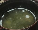 鍋の後の出汁で米から作る雑炊作り方2写真