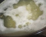 鍋の後の出汁で米から作る雑炊作り方5写真