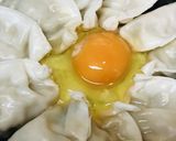 レトルト●餃子とおとしたまごの一玉焼き作り方2写真