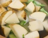 馬鈴薯＆ブロッコリーの豆乳鍋のシチュー風作り方2写真