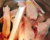 ぶりアラと水菜のゆず塩汁作り方1写真