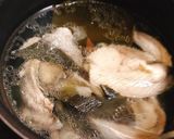 ぶりアラと水菜のゆず塩汁作り方3写真