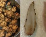 菊芋と大豆挽き肉のピリ辛炒め煮作り方1写真