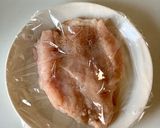 レンジで簡単【鶏むね肉のレモンソースがけ作り方2写真