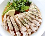 レンジで簡単【鶏むね肉のレモンソースがけ作り方5写真