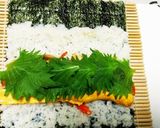 きゅうりのキューちゃん入りキムパ風巻き♪作り方12写真