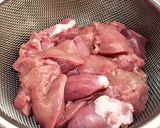 鳥レバーの赤ワイン煮♬作り方1写真