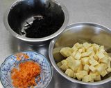 食物繊維たっぷり☆おさつピラフ作り方1写真