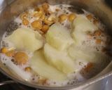 朝夕♪蕪・レンジじゃが芋・ナメコの味噌汁作り方4写真