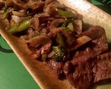 牛ハラミのネギ塩鉄板焼き作り方5写真