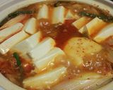 【熱々鍋】鯖缶で旨辛キムチ鍋作り方5写真