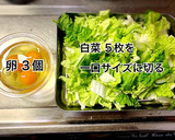 牛肉と白菜の中華炒め作り方1写真
