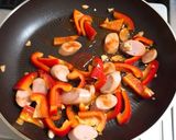 パプリカと魚肉ソーセージのイタリアン炒め作り方4写真