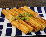お手軽&簡単☆厚揚げのめんつゆバター焼き作り方4写真